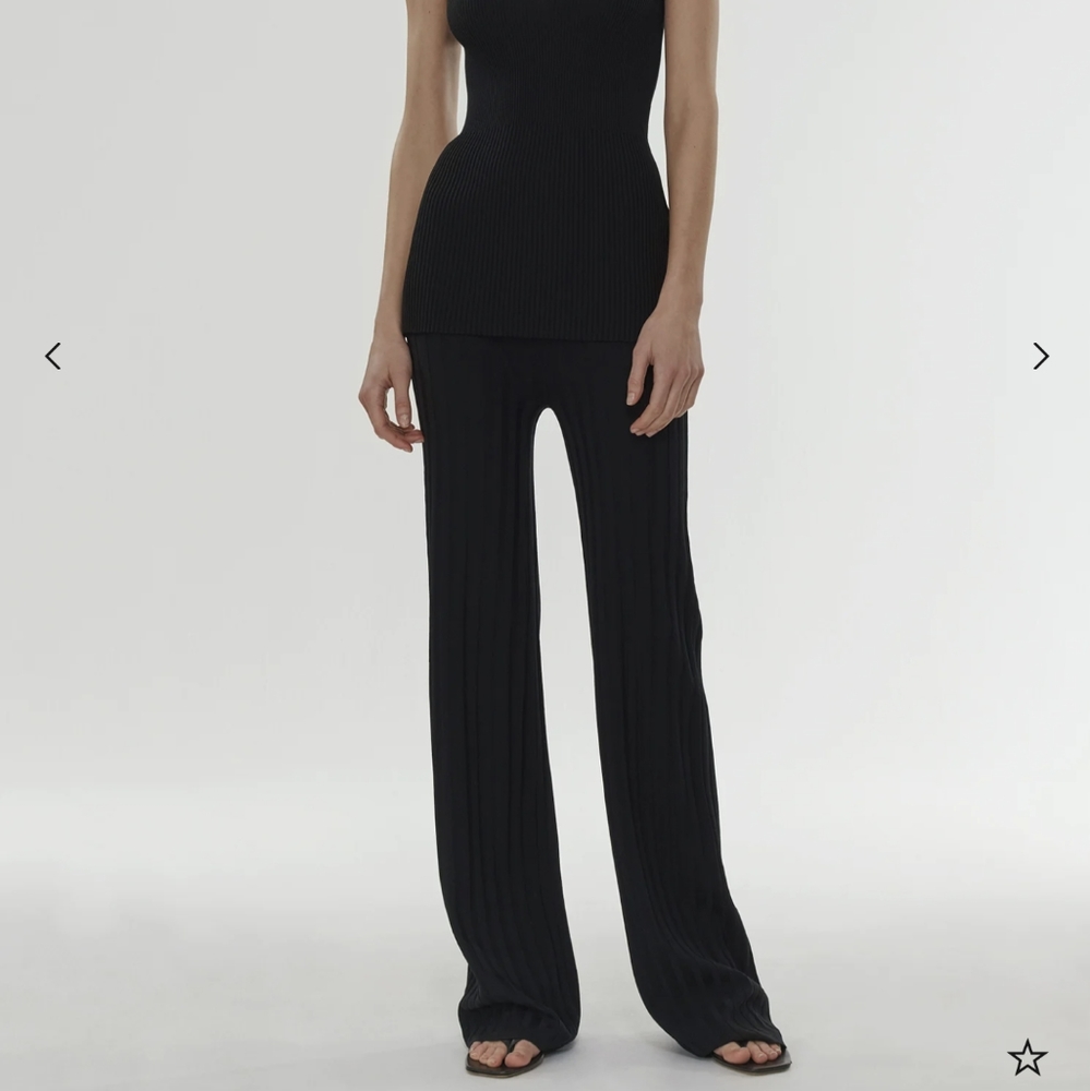 Toteme COUR long knit trousers